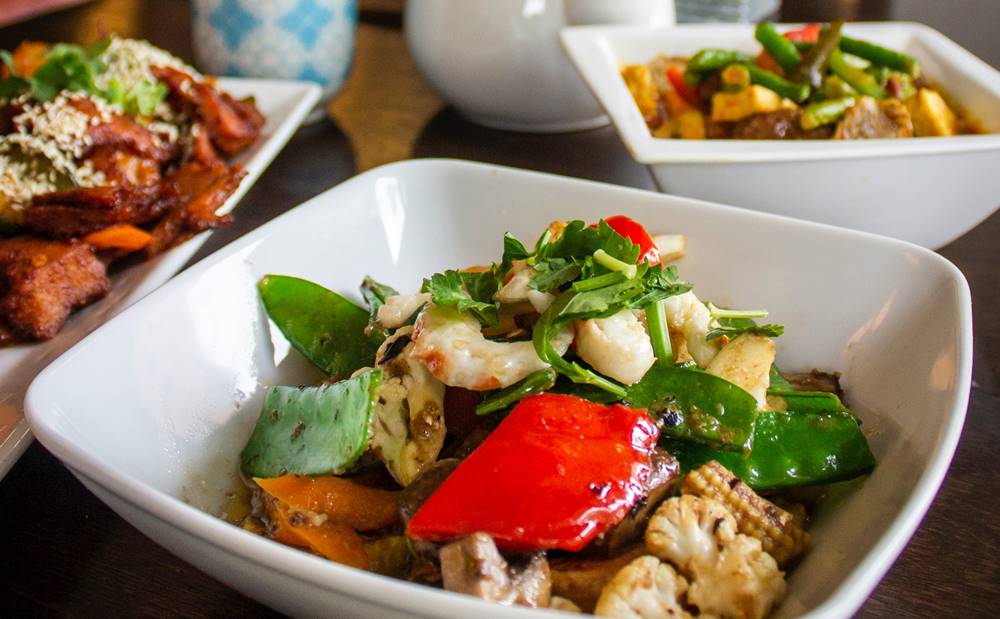 Colorful Plate Nutritional Food